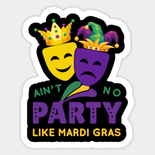 Mardi Gras Party Sticker